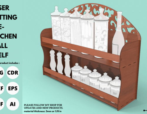 Estante De Pared Para Cocina Creativo Digital